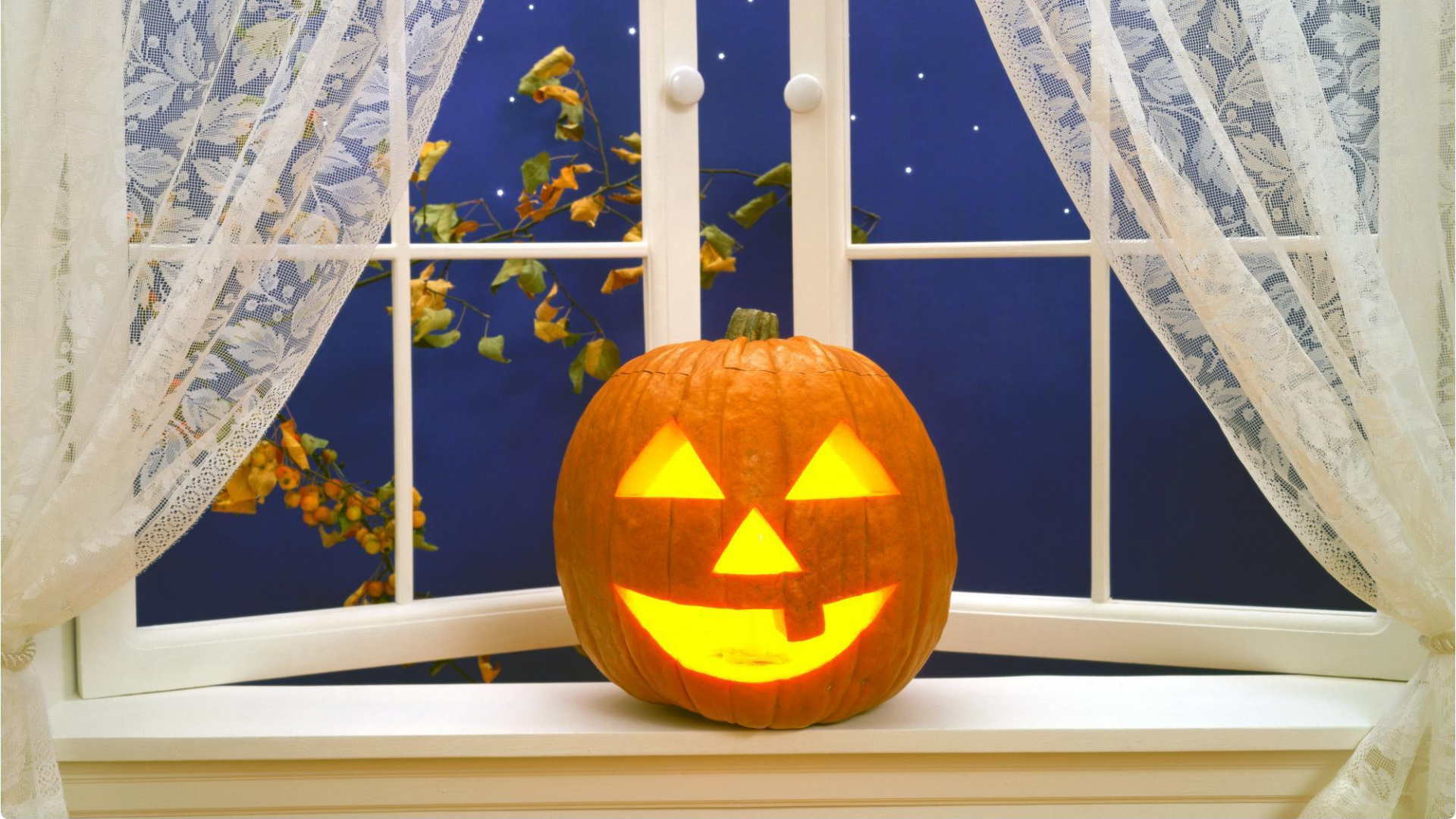 Обои Хэллоуин, вечеринка, тыква, калебас, Апельсин в разрешении 1920x1080