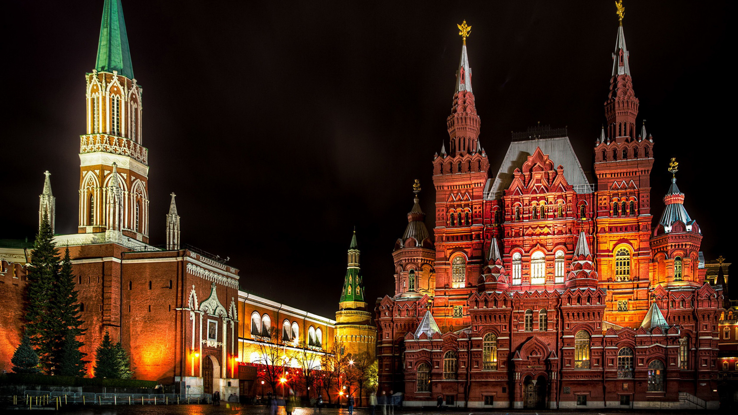 Обои собор Василия Блаженного, собор, город, Красная площадь, государственный исторический музей в разрешении 2560x1440