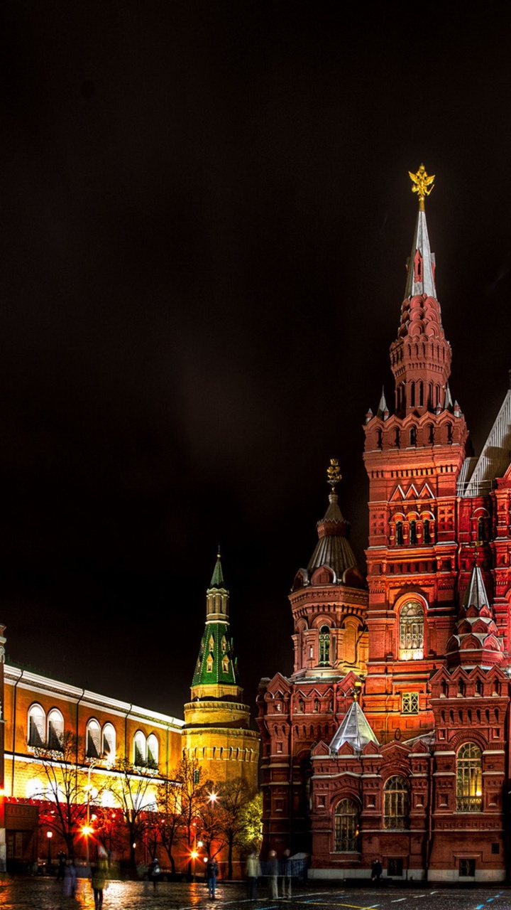 Обои собор Василия Блаженного, собор, город, Красная площадь, государственный исторический музей в разрешении 720x1280
