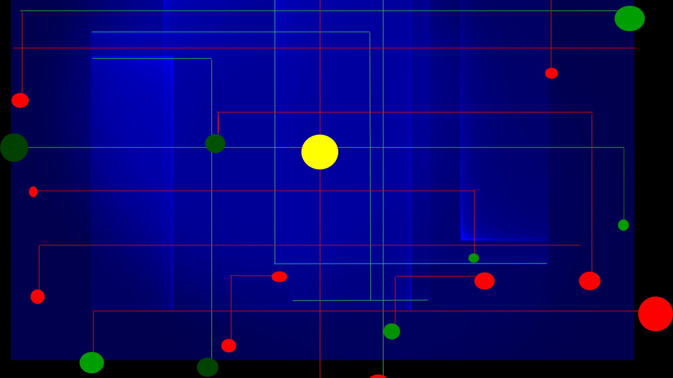 Обои диаграмма, круг, линия, космос, точка в разрешении 1366x768