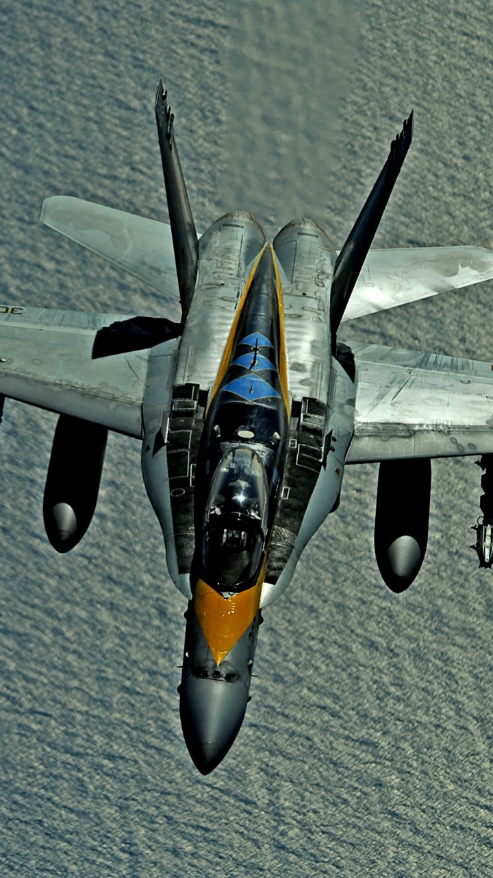 Обои Макдоннелл Дуглас Ф-18 Хорнет, Боинг Ф-18Е F супер Хорнет, самолеты, военный самолет, самолет в разрешении 720x1280