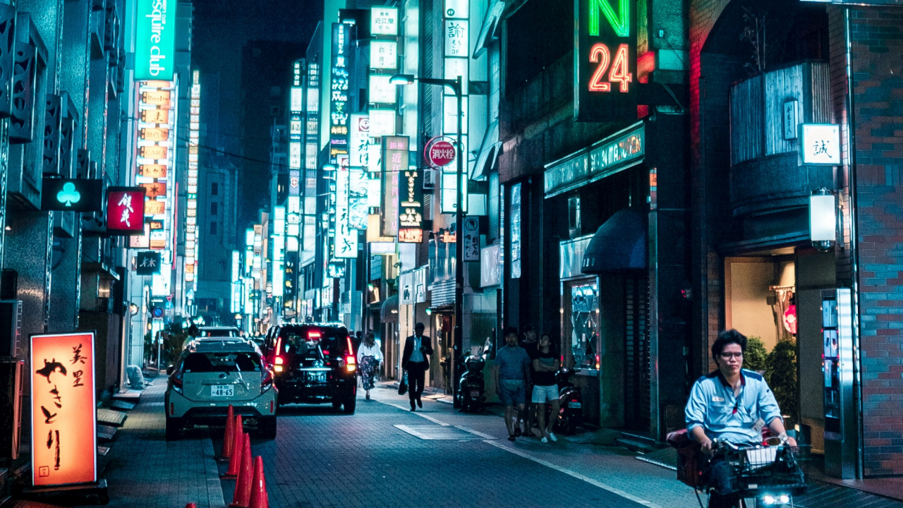 Обои здание, велосипед, шина, свет, колесо в разрешении 1280x720