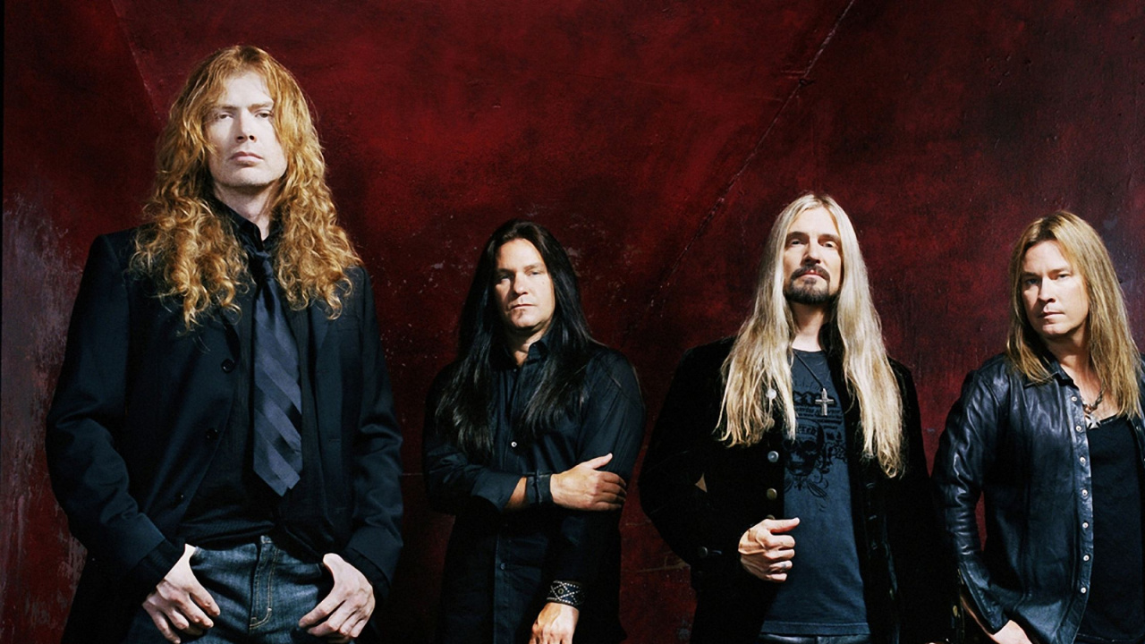 Обои Дэйв Мастейн, Представление, музыкант, лидер Megadeth 16 9, темнота в разрешении 1280x720