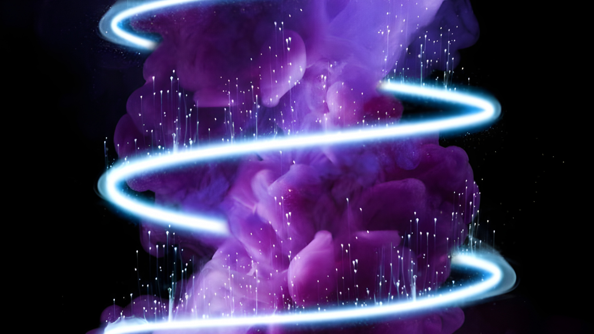 Обои андроид, пурпур, лепесток, свет, синий в разрешении 1920x1080