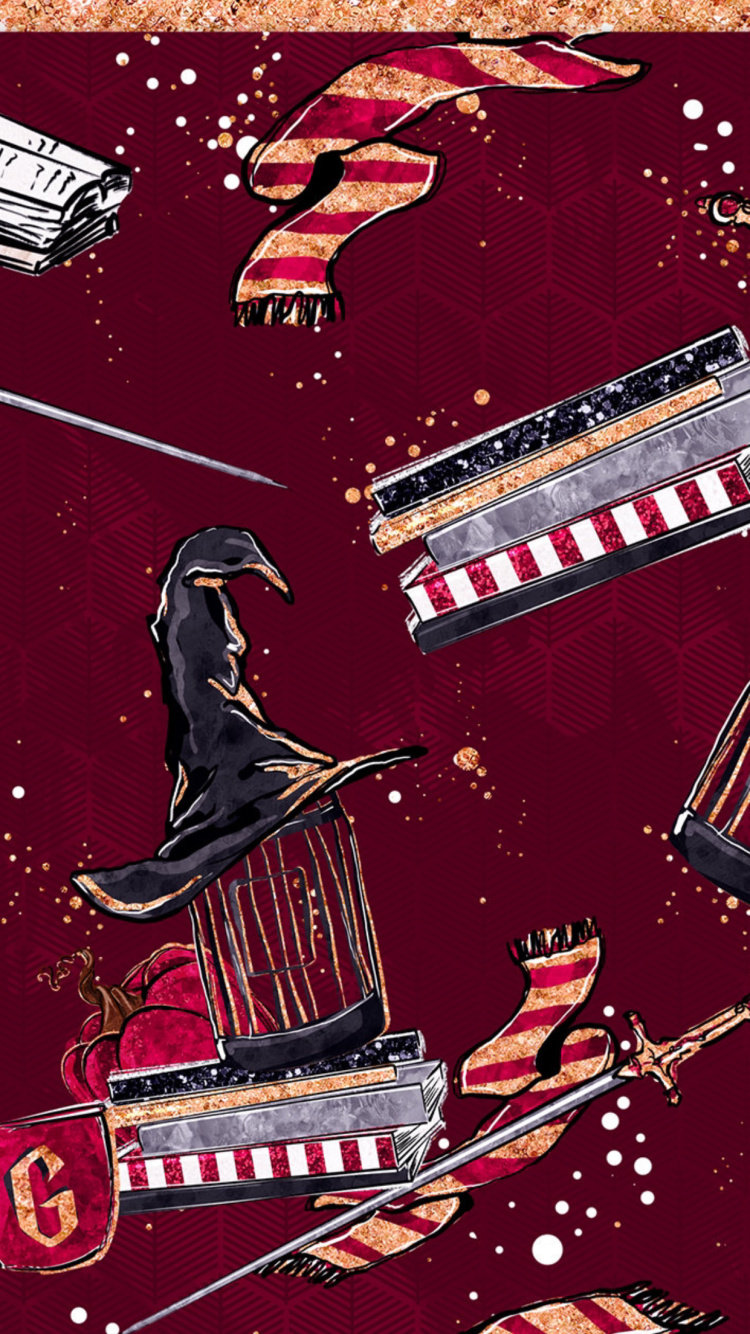 Обои лилия горшечник, Гарри Поттер, Дом Слизерин, Гриффиндор, Равенкло Дом в разрешении 750x1334