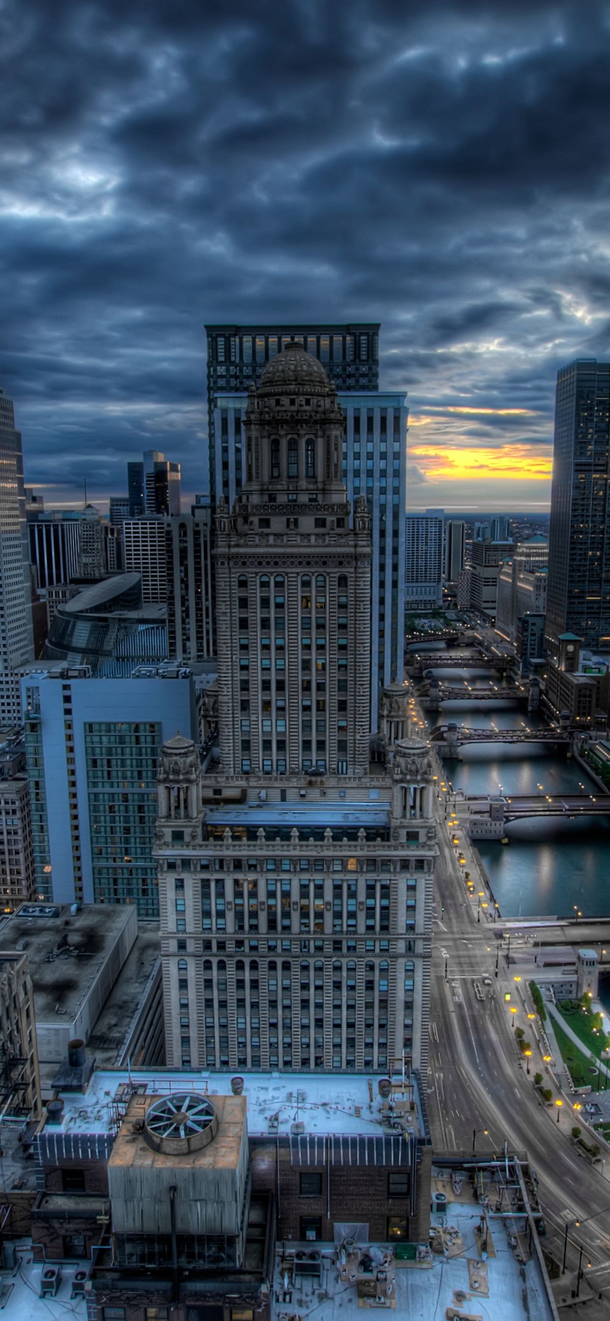 Обои небоскреб, городской пейзаж, город, метрополия, городской район в разрешении 1242x2688