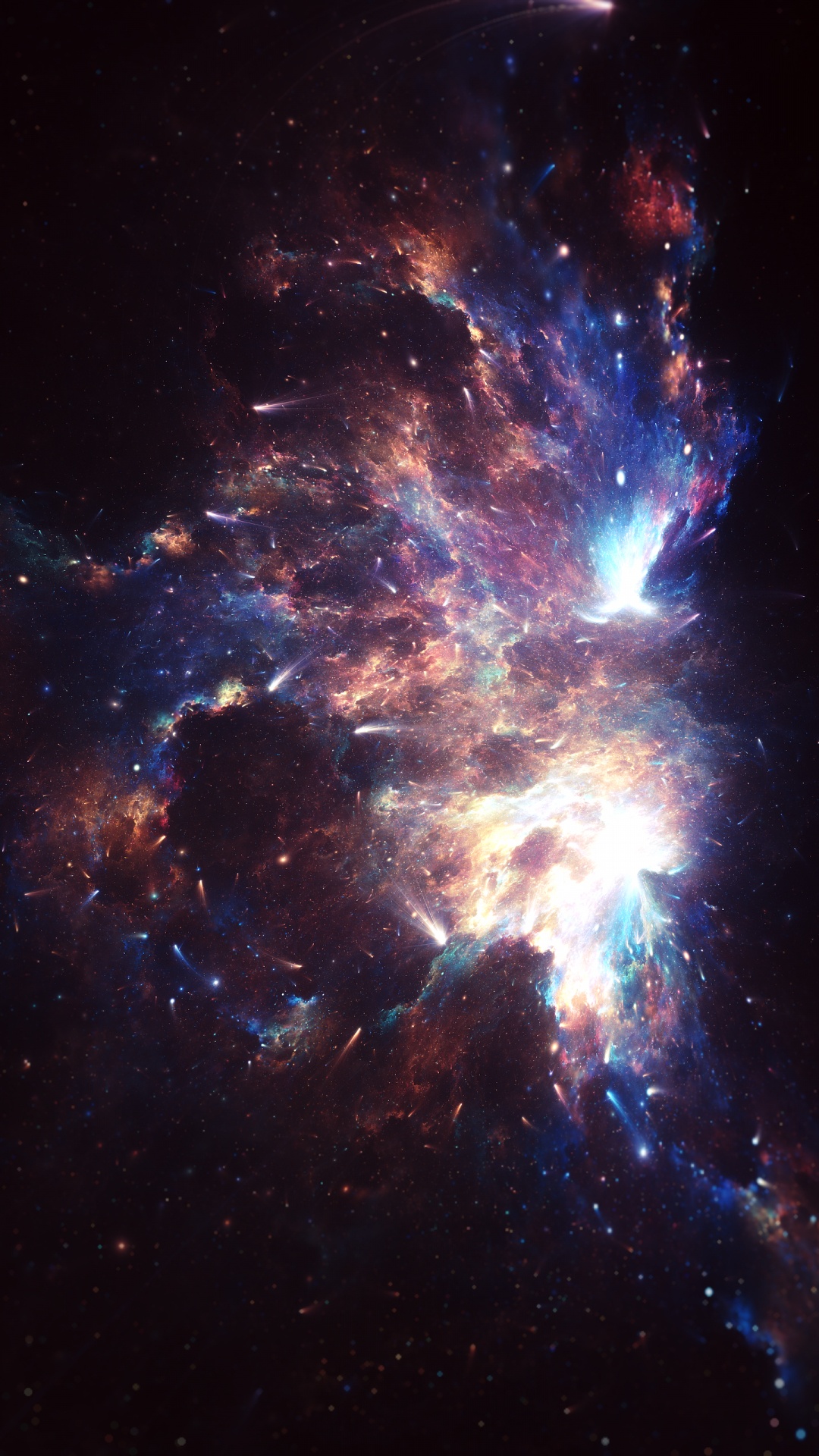 Обои туманность, смартфон, ios, атмосфера, окружающая среда в разрешении 1080x1920