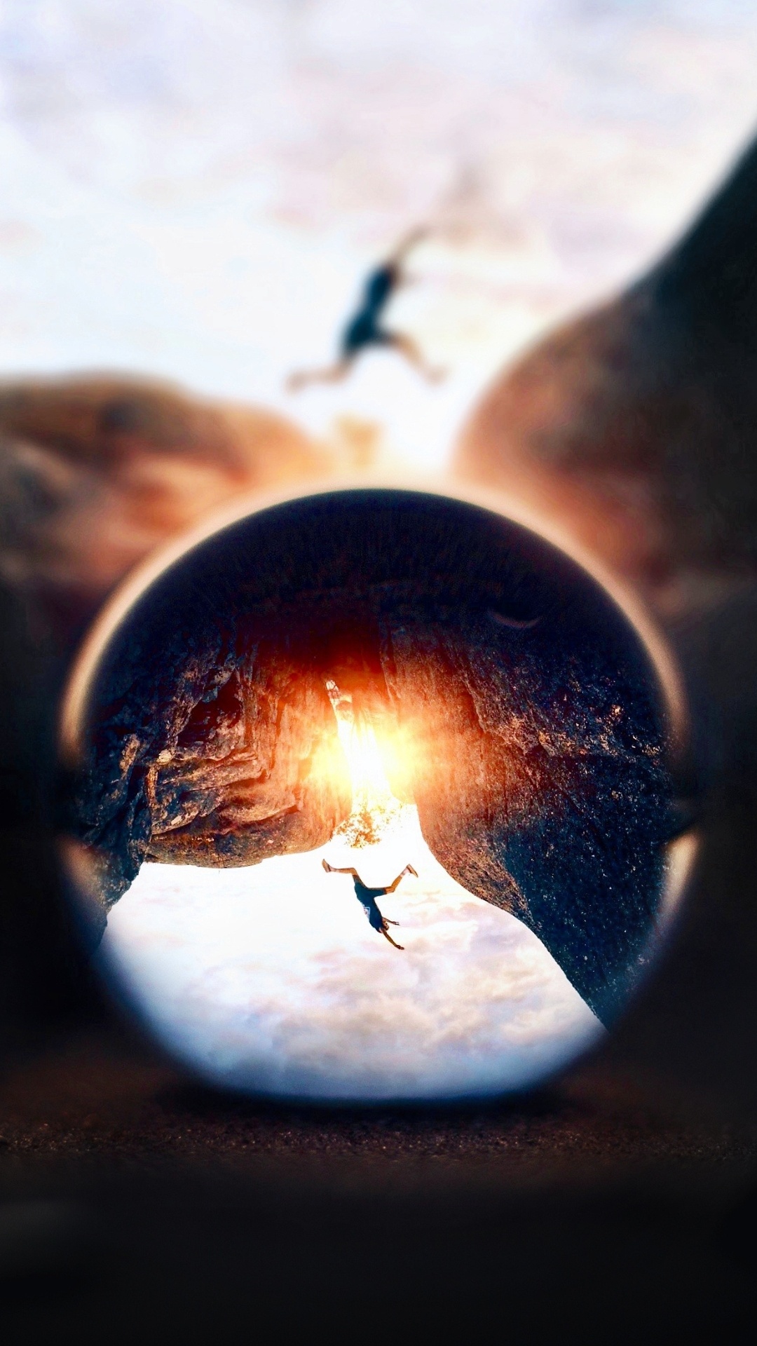 Обои атмосфера, растение, водоем, астрономический объект, тепло в разрешении 1080x1920