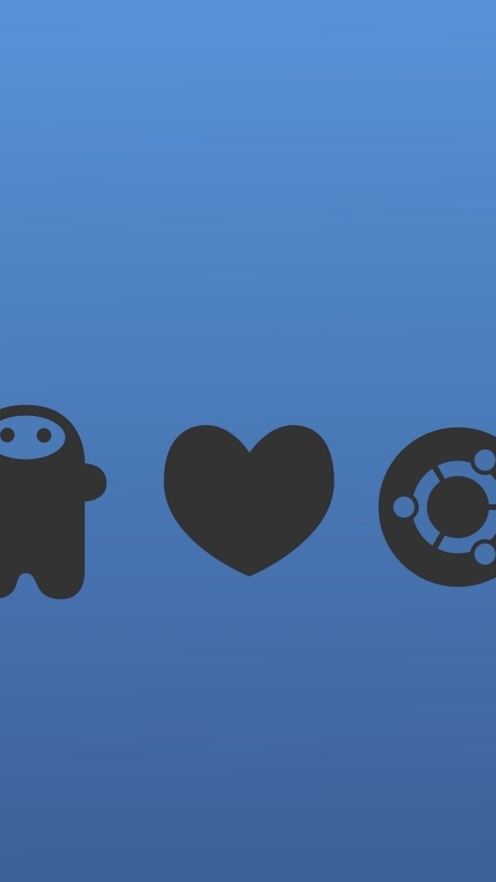 Обои ubuntu, linux, синий, лазурный, синий цвет в разрешении 720x1280