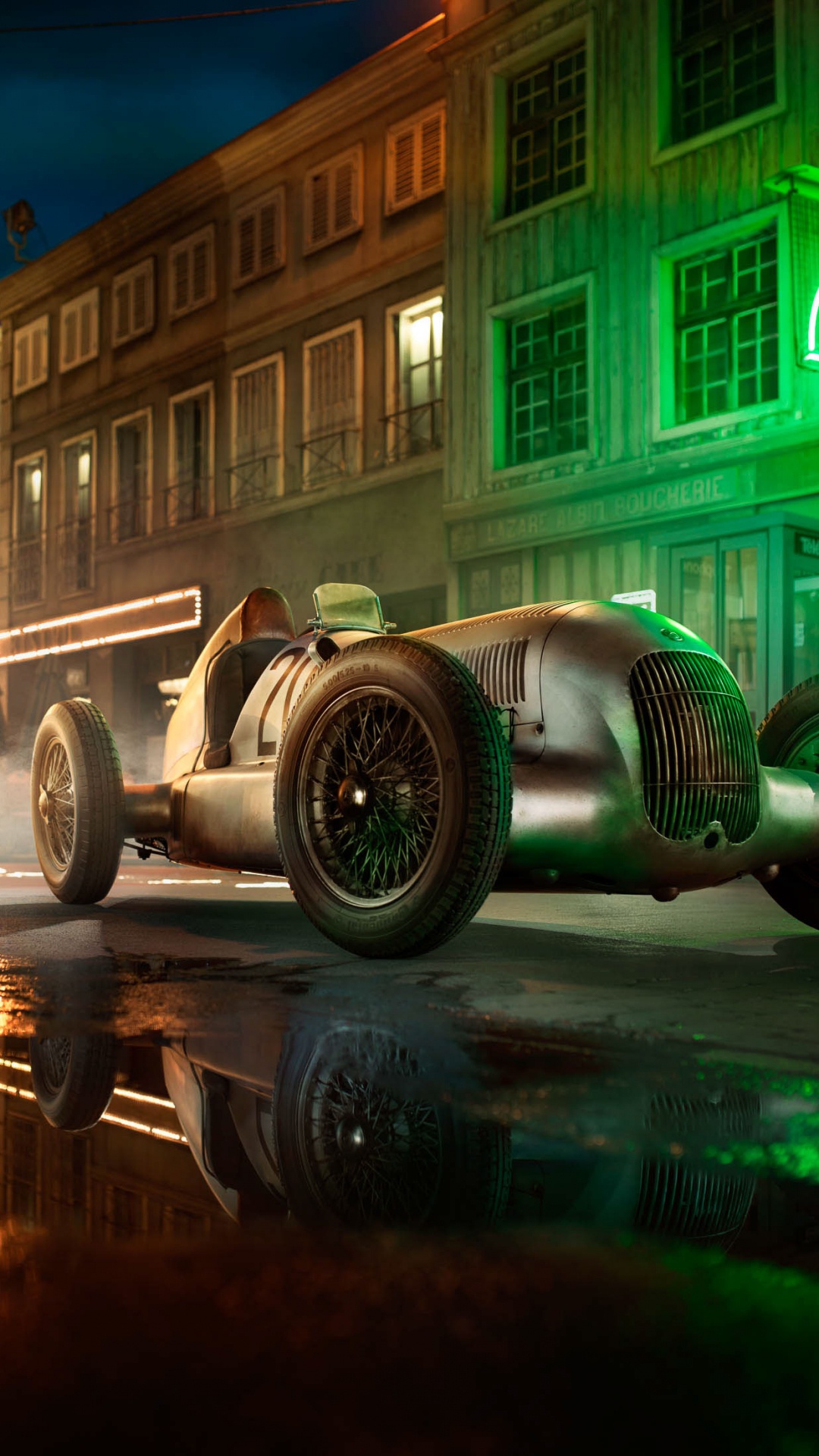 Обои графический дизайн, Мюнхен, дизайн, авто, компьютерная игра в разрешении 1080x1920