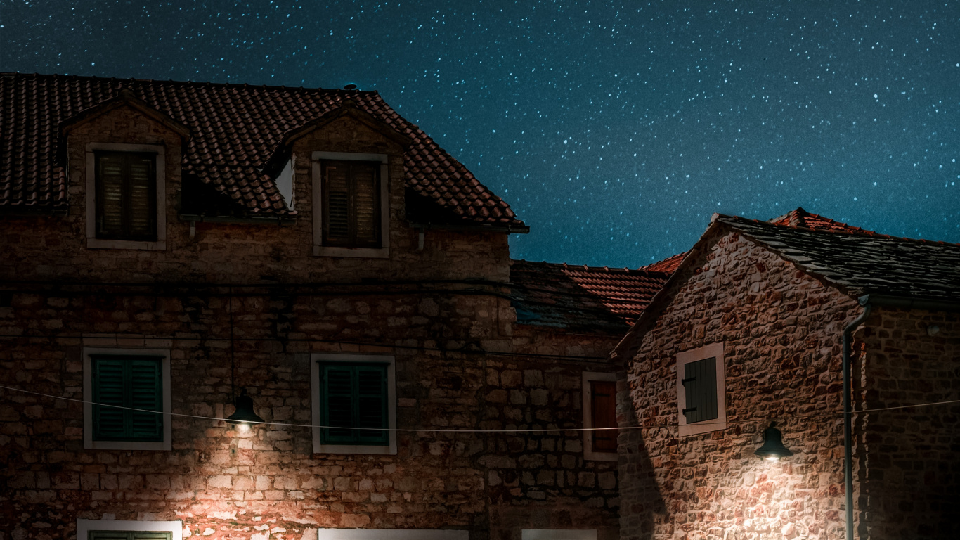 Обои арт, архитектура, атмосфера, здание, окно в разрешении 1366x768