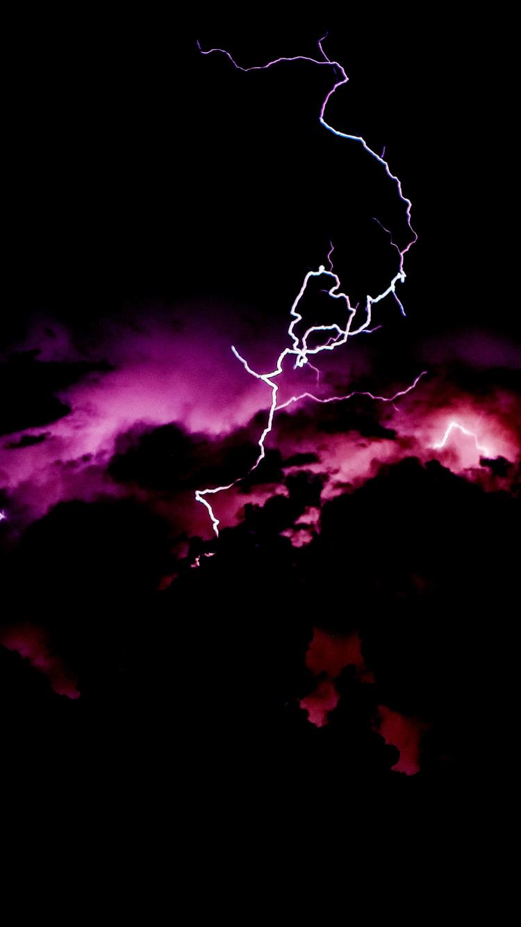 Обои темнота, веб-плеер, гром, молния, атмосфера в разрешении 750x1334