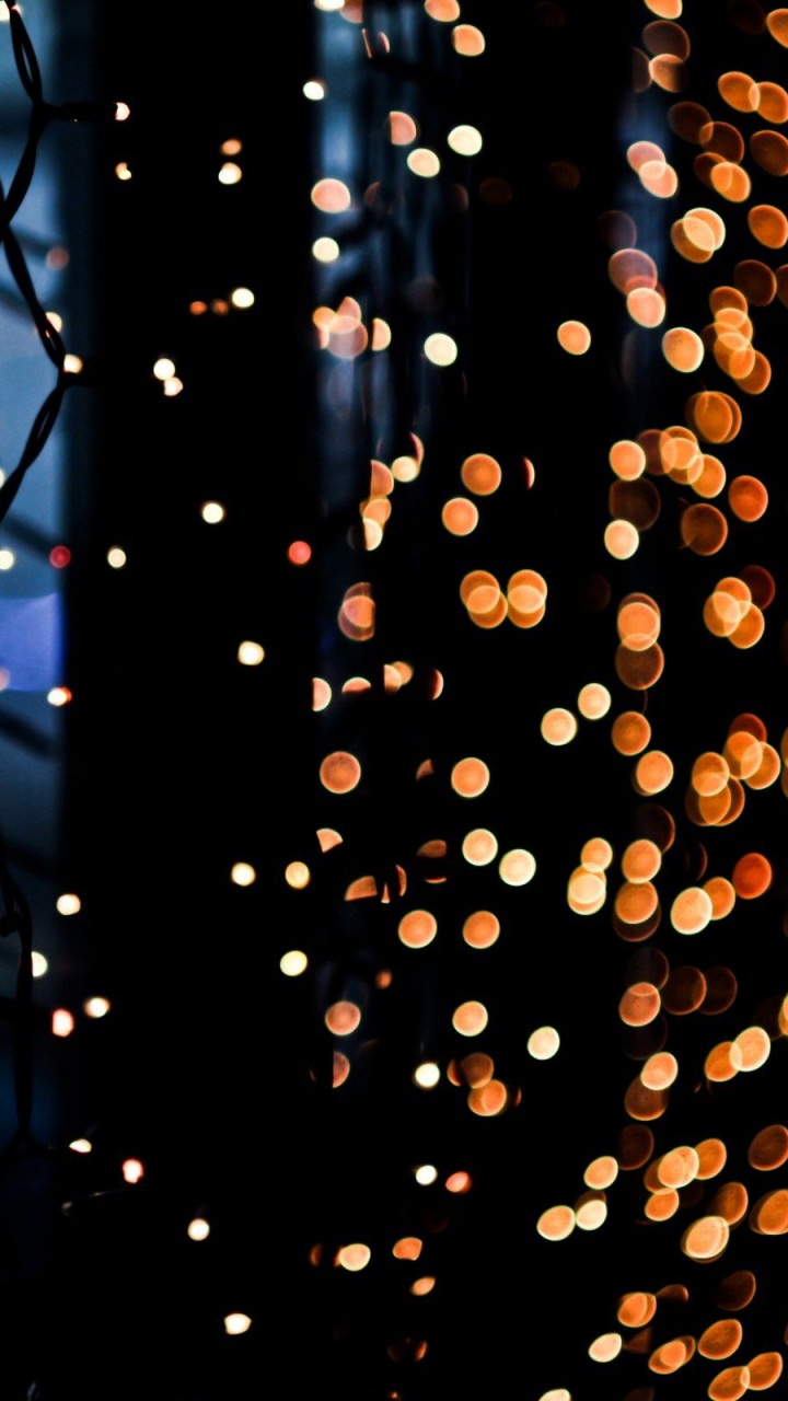 Обои Рождественские огни, освещение, ночник, свет, вода в разрешении 720x1280