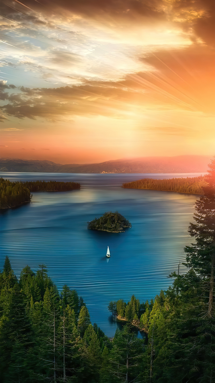 Обои природа, вода, облако, гидроресурсы, природный ландшафт в разрешении 750x1334