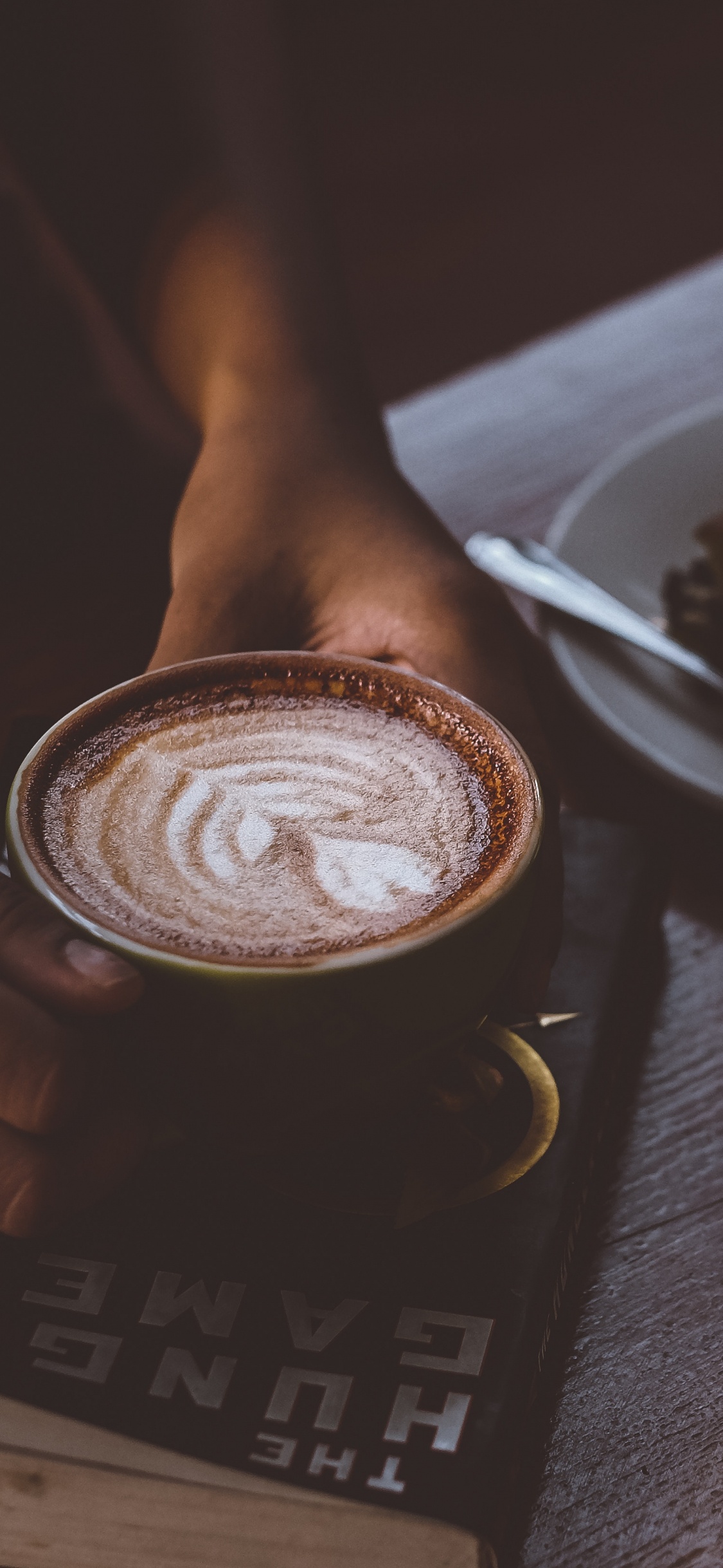 Обои кофе, кофейня, латте, капучино, кофейная чашка в разрешении 1125x2436