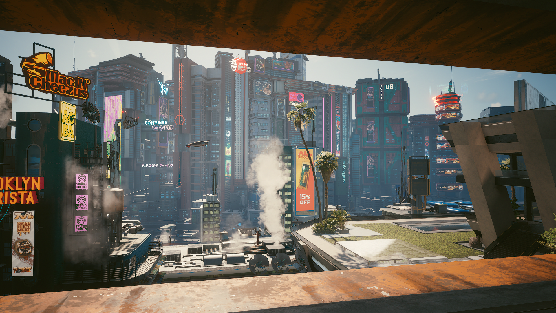 Обои метрополия, Киберпанк 2077, cd projekt, Киберпанк, здание в разрешении 1920x1080