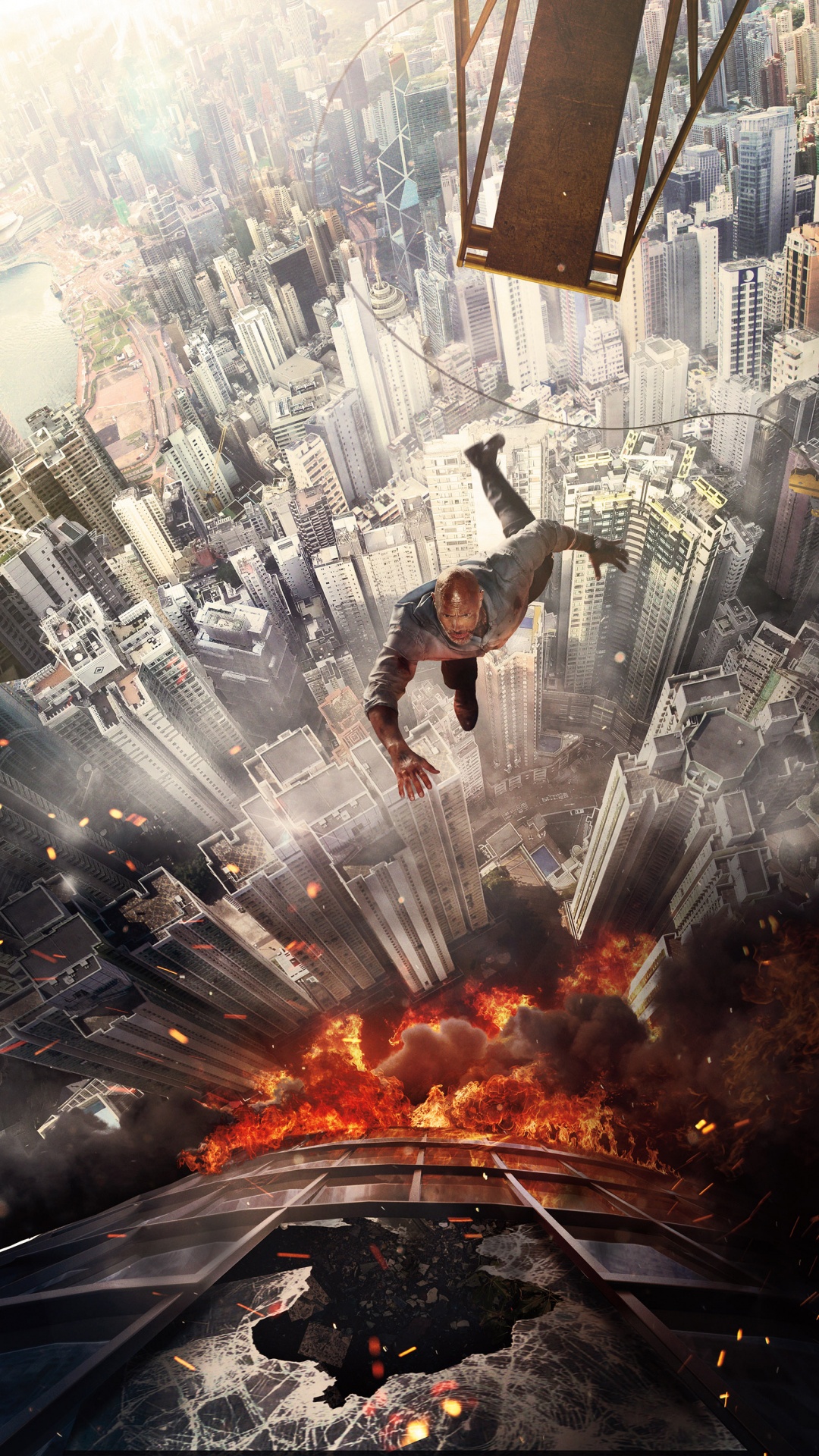 Обои небоскреб 2018 постер, Universal Pictures, Уилл Сойер, постер, постер фильма небоскреб в разрешении 1080x1920