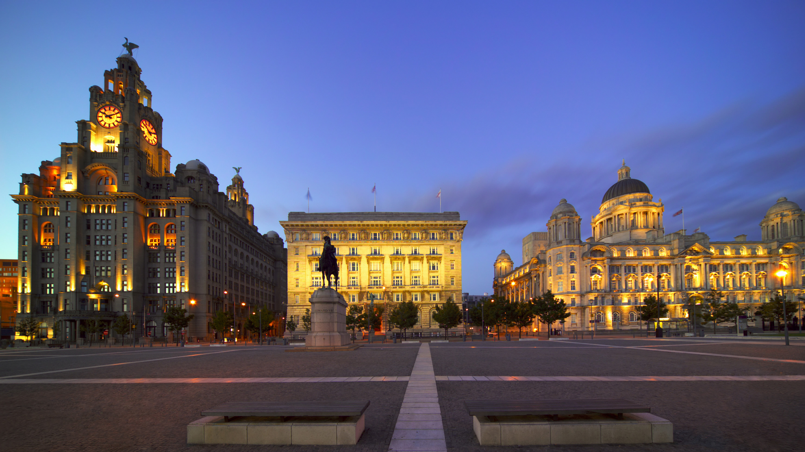 Обои Манчестер, ориентир, город, здание, населенный пункт в разрешении 2560x1440