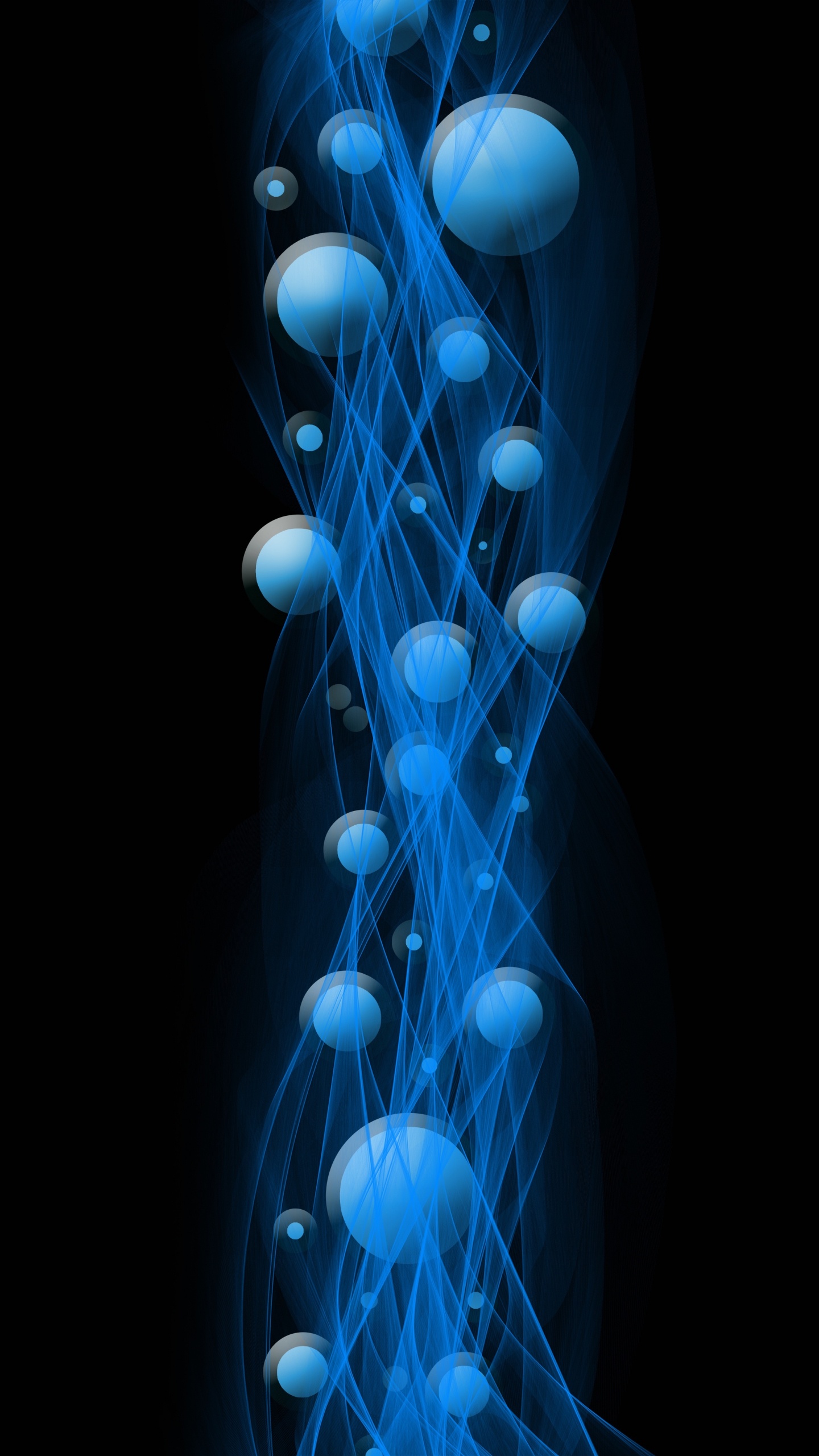 Обои квантовая механика, частица, механика, квант, синий в разрешении 1440x2560