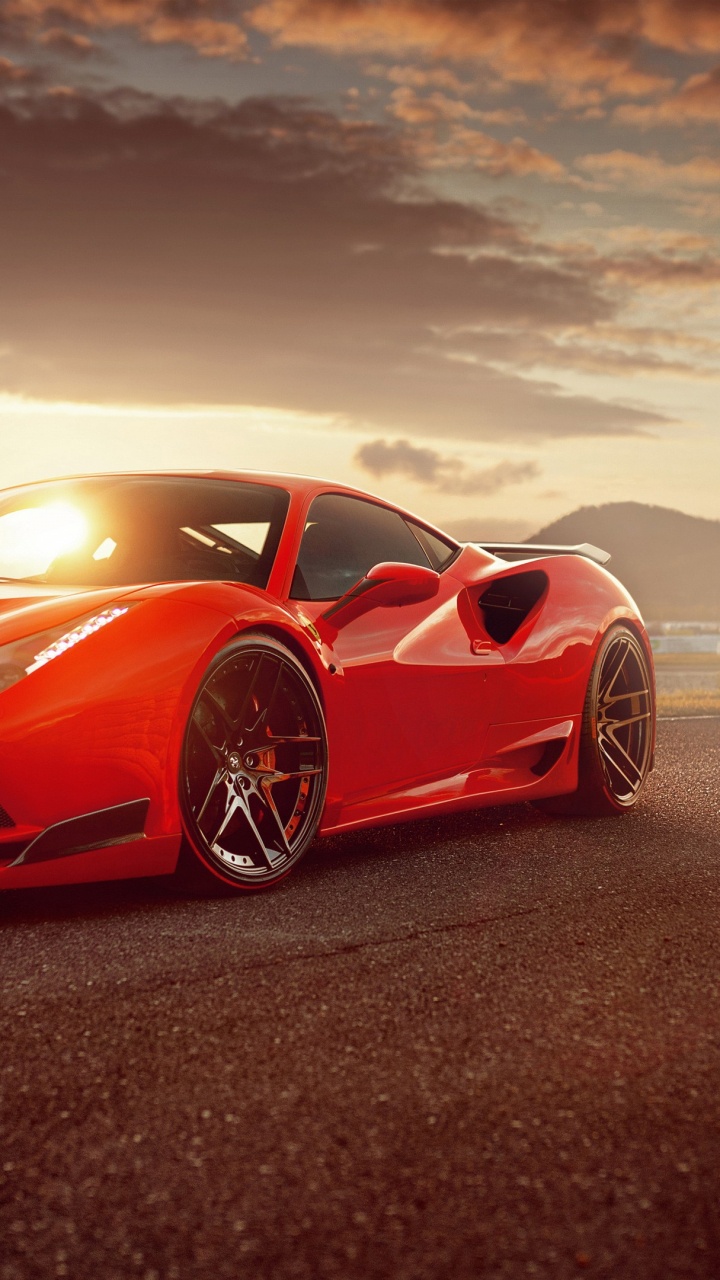 Обои Новитек Феррари 488 ГТБ, 2017 Феррари 488 брг, легковые автомобили, 2017 Спайдер Феррари 488, феррари f8 в разрешении 720x1280