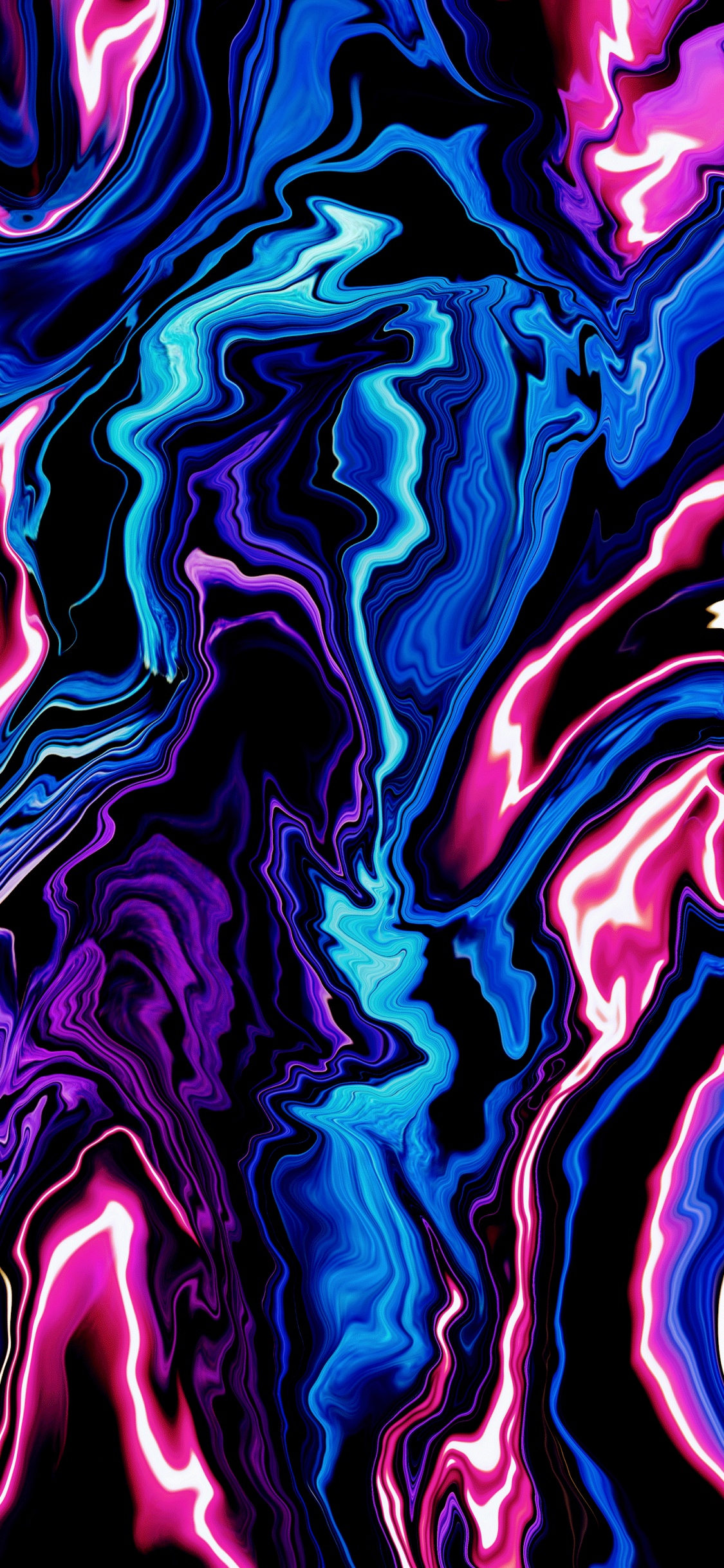 Обои психоделическое искусство, пурпур, арт, линия, пурпурный цвет в разрешении 1125x2436