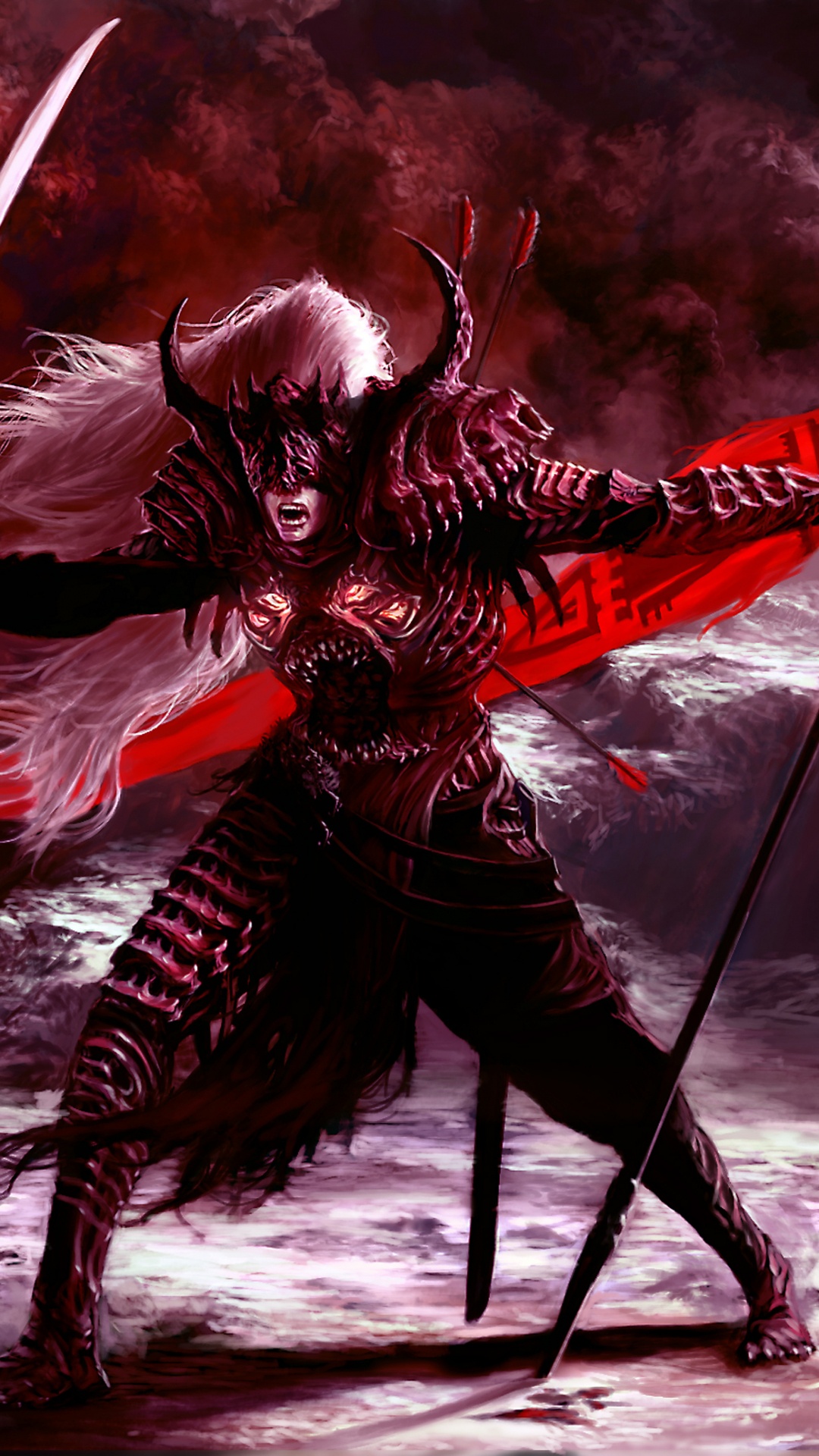 Обои воин, демон, сверхъестественное существо, мифология, вымышленный персонаж в разрешении 1080x1920