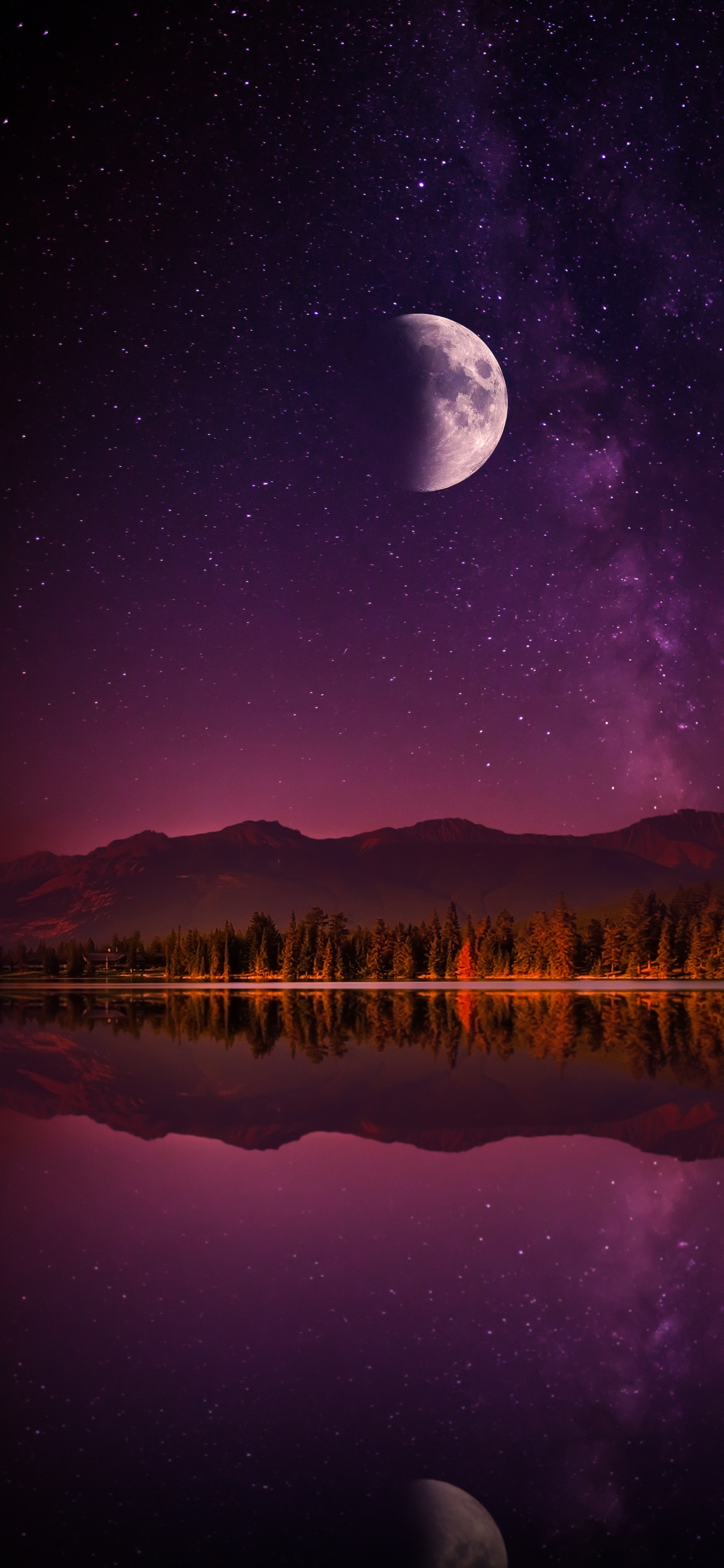 Обои природа, висгун - социальная сеть, вода, атмосфера, луна в разрешении 1242x2688