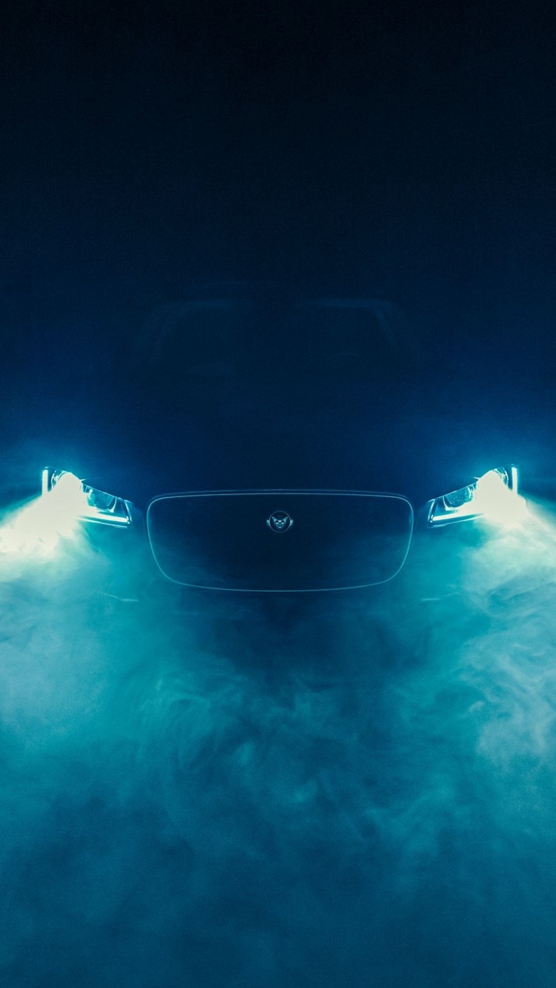 Обои синие автомобильные фары, легковые автомобили, Jaguar F-Pace, Ягуар, автомобили jaguar в разрешении 1080x1920
