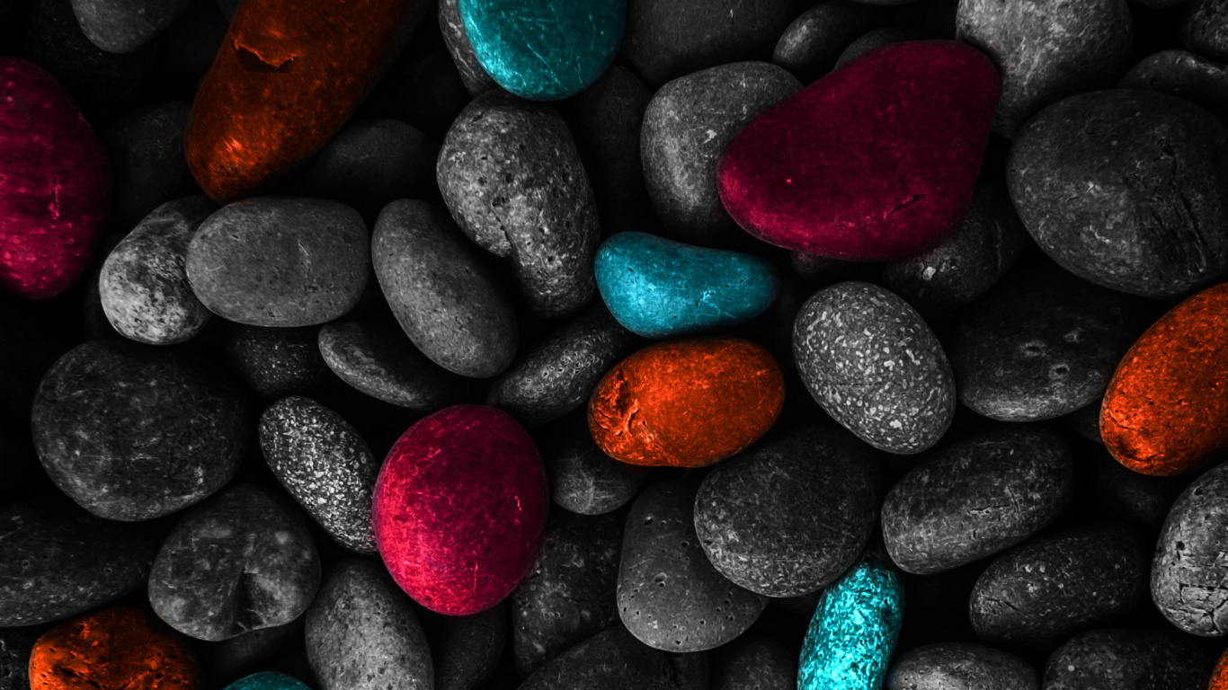 Обои красочность, свет, лазурный, черный, красный цвет в разрешении 1366x768