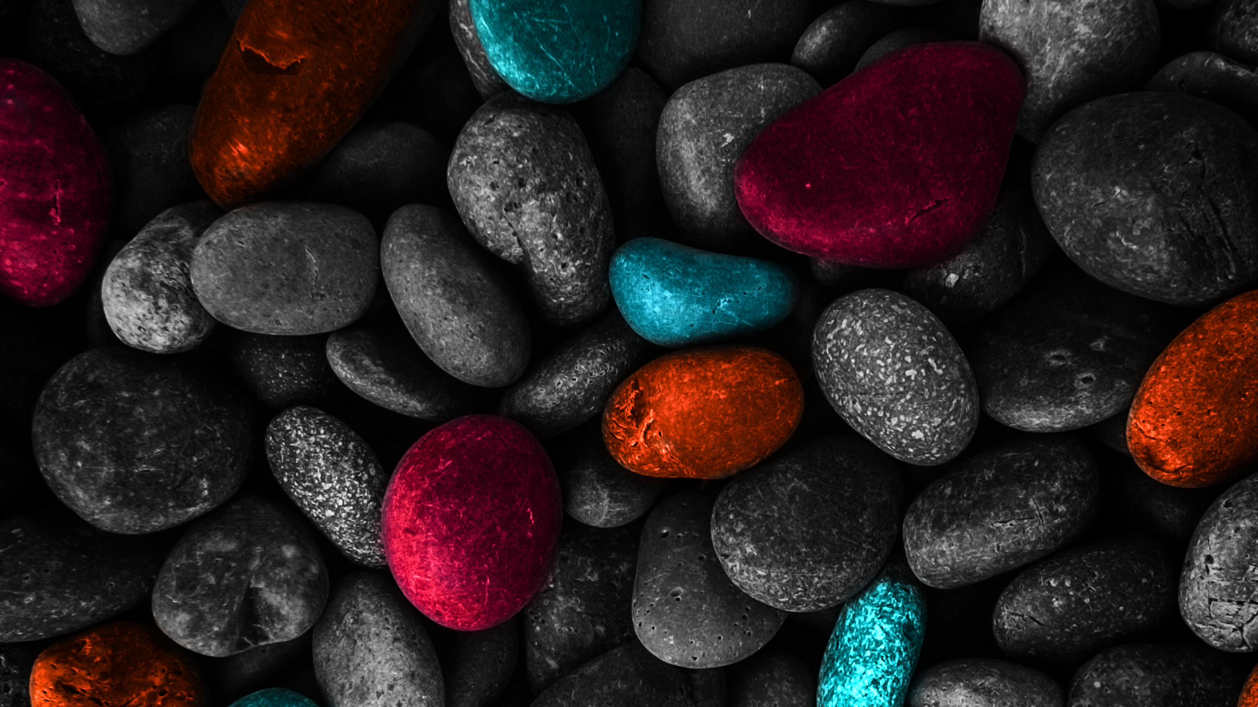 Обои красочность, свет, лазурный, черный, красный цвет в разрешении 2560x1440