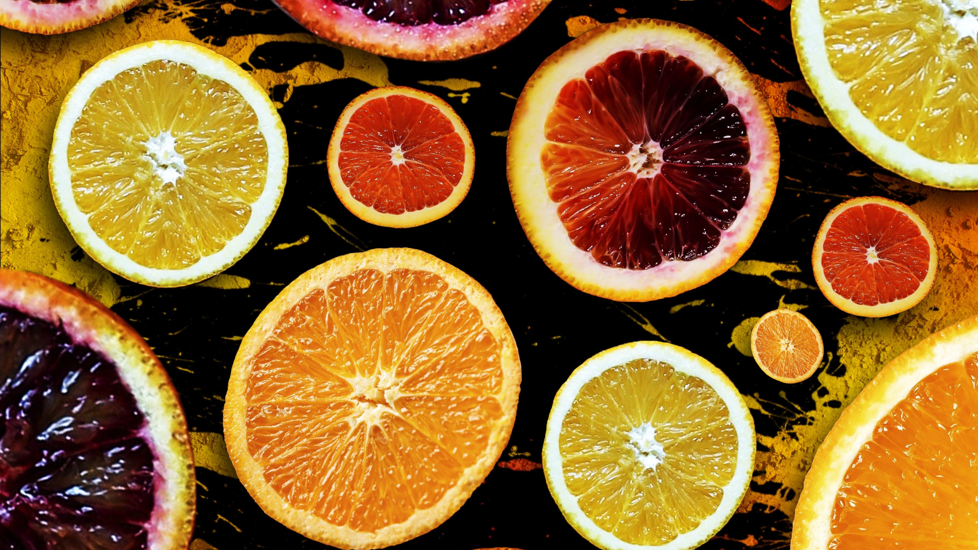 Обои Рангпур, мандарин, Танжело, Клементина, бессемянные плоды в разрешении 1920x1080