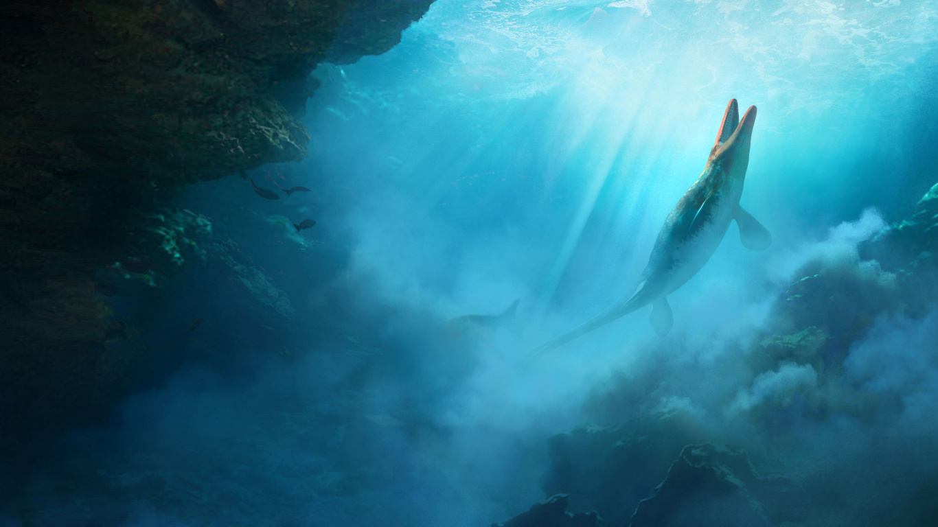 Обои годзилла сцена, Король Гидором, монстр, MonsterVerse, Легендарные Развлечения в разрешении 1366x768