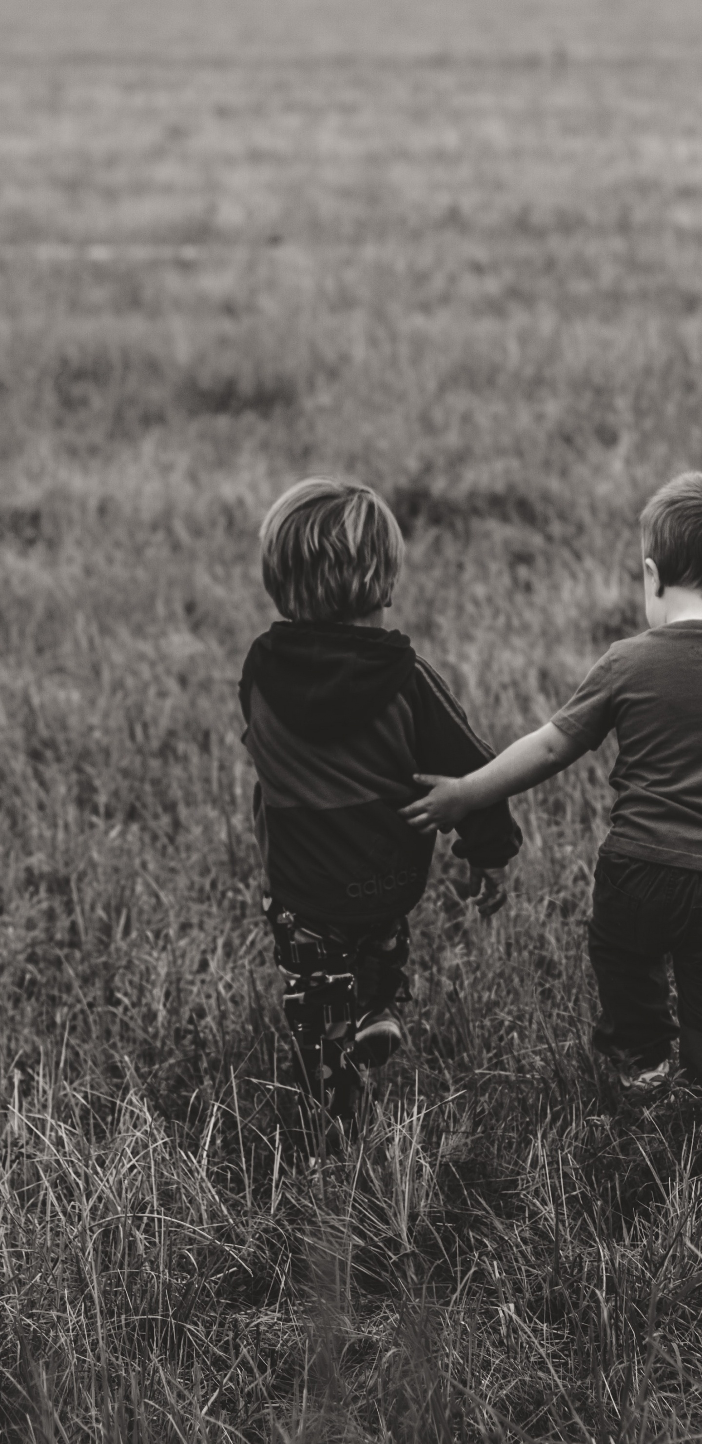 Обои сенокосное угодье, черный, пастбище, ребенок, человек в разрешении 1440x2960