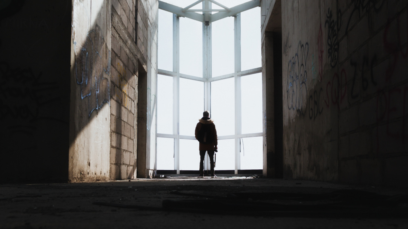 Обои дневное освещение, архитектура, свет, линия, симметрия в разрешении 1366x768