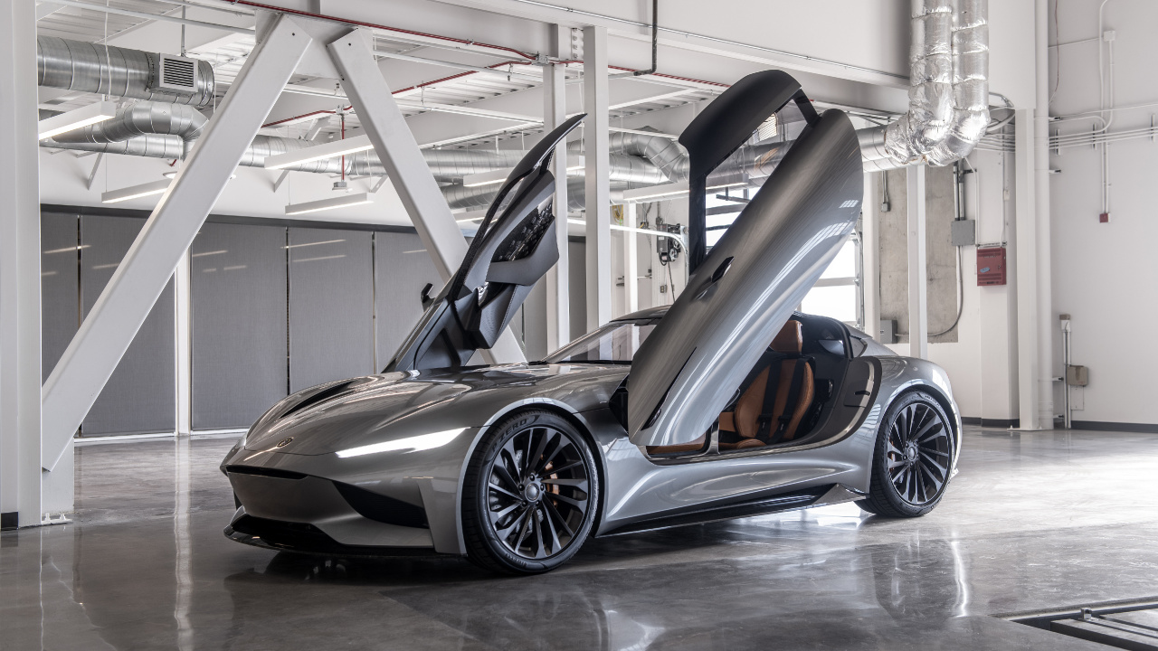 Обои карма sc2 концепция, фискер Карма, карма автомобильная, карма реверо, легковые автомобили в разрешении 1280x720