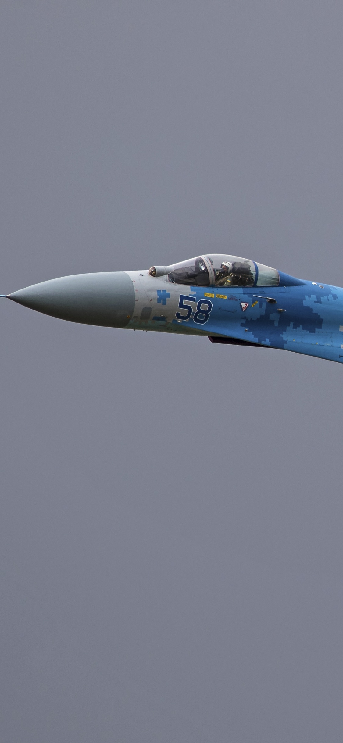 Обои российские ВВС, самолеты, самолет, истребительная авиация, военный самолет в разрешении 1125x2436