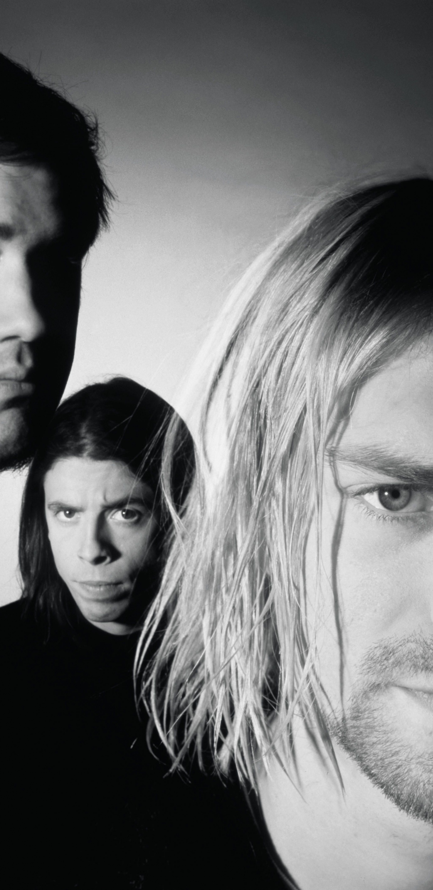 Обои нирвана, Альбом, бровь, лоб, гранж в разрешении 1440x2960