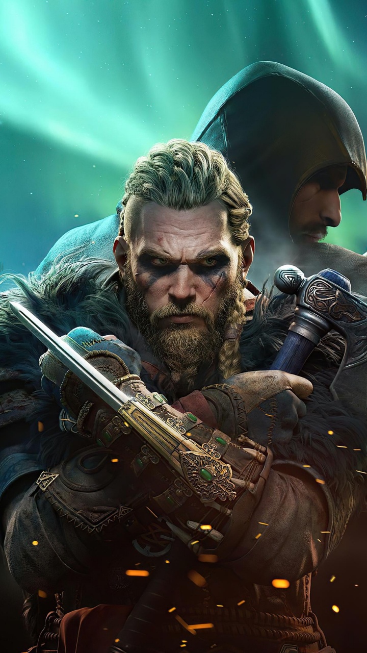 Обои ac valhalla, assassins creed valhalla, assassins creed, ubisoft, действие ролевой игры в разрешении 720x1280