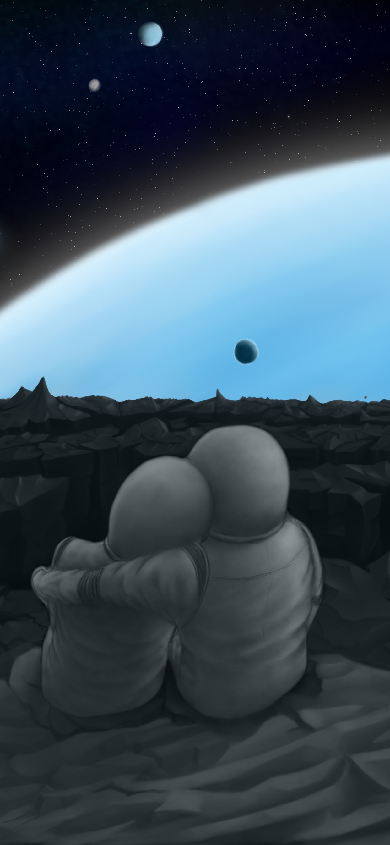 Обои атмосфера, астрономический объект, космос, космическое пространство, мир в разрешении 1242x2688