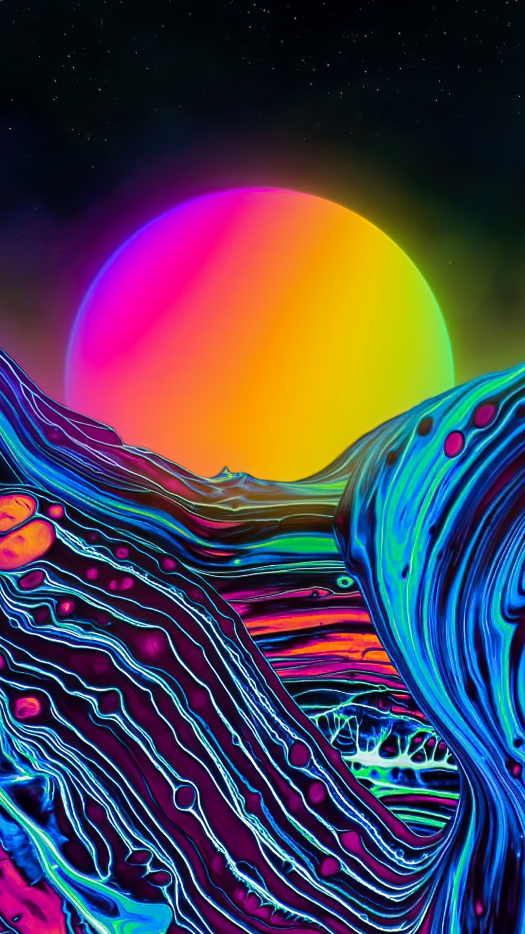 Обои фрактальное искусство, арт, абстрактное искусство, цифровое искусство, фрактал в разрешении 1080x1920