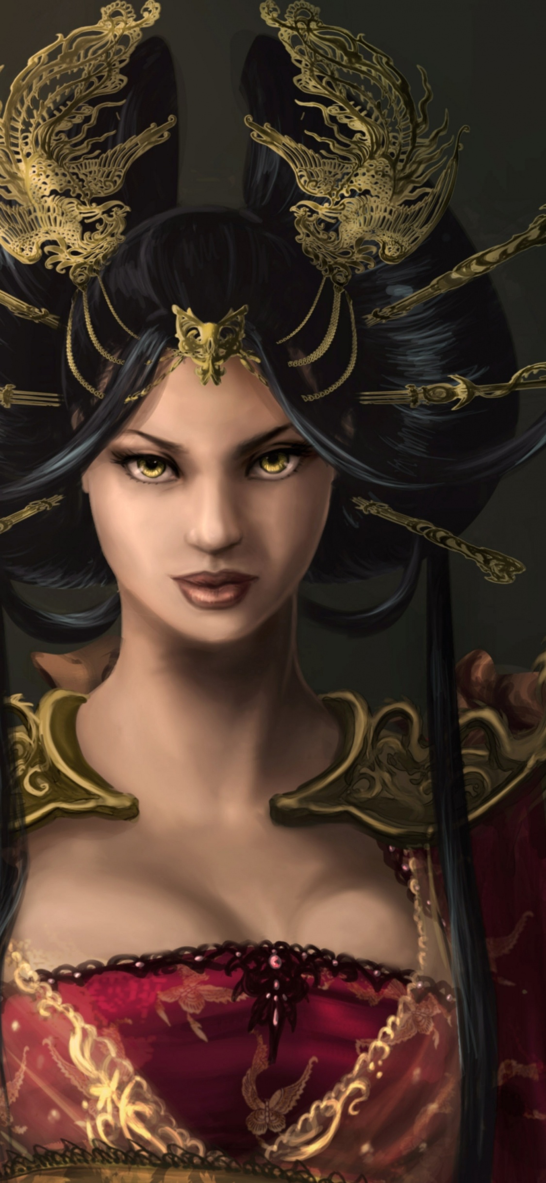 Обои живопись, арт, цифровое искусство, мифология, фантастическое искусство в разрешении 1125x2436