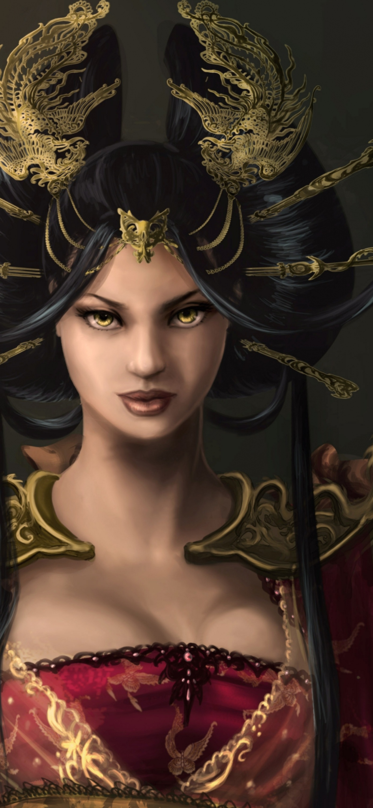 Обои живопись, арт, цифровое искусство, мифология, фантастическое искусство в разрешении 1242x2688