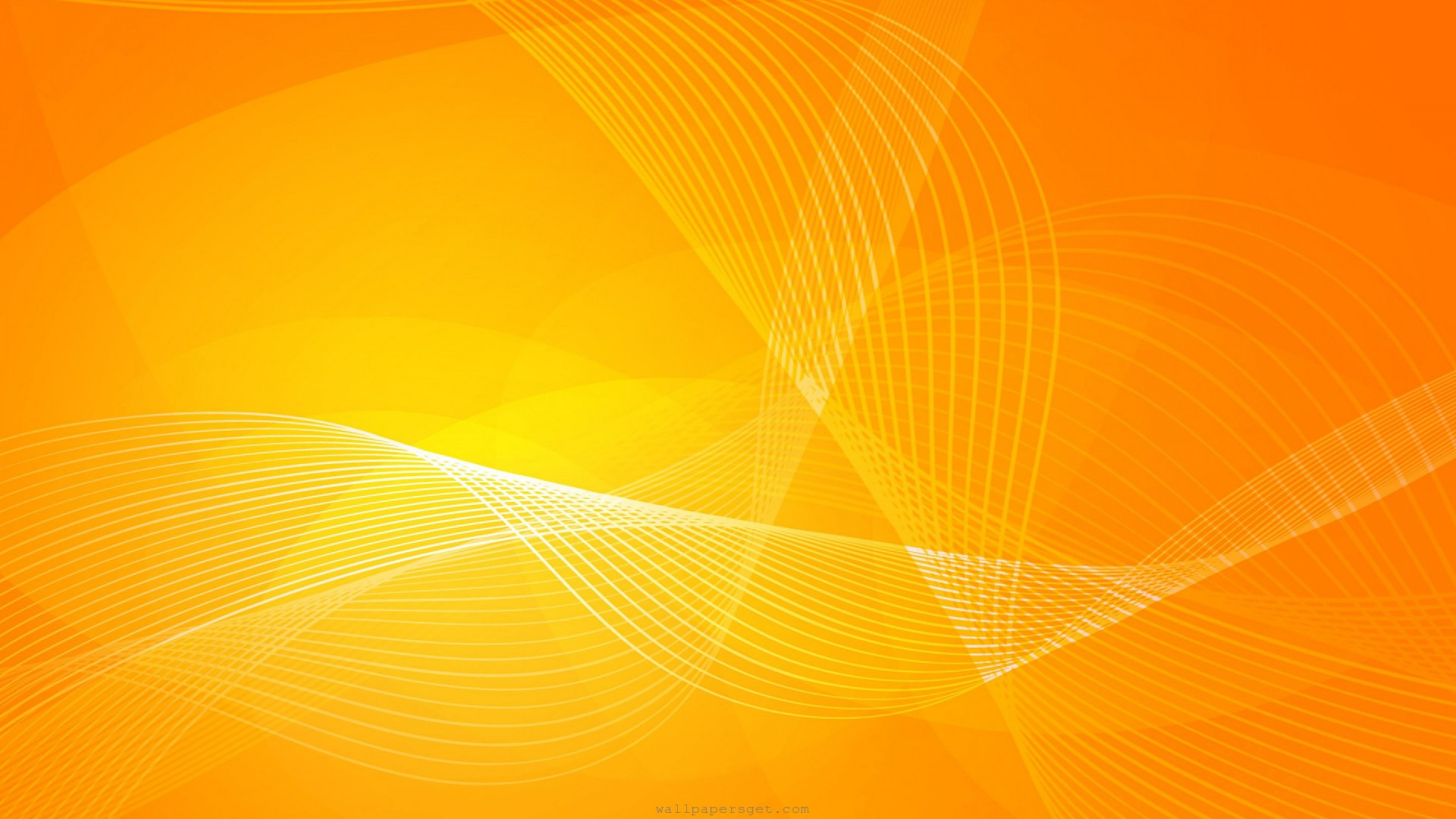 Обои Апельсин, желтый, линия, графика, картинка в разрешении 1920x1080