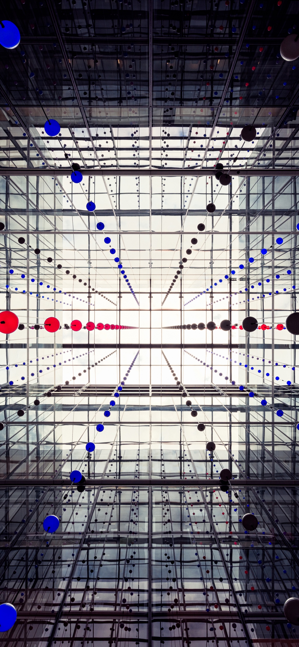 Обои ночь, абстрактное искусство, свет, этап, освещение в разрешении 1242x2688