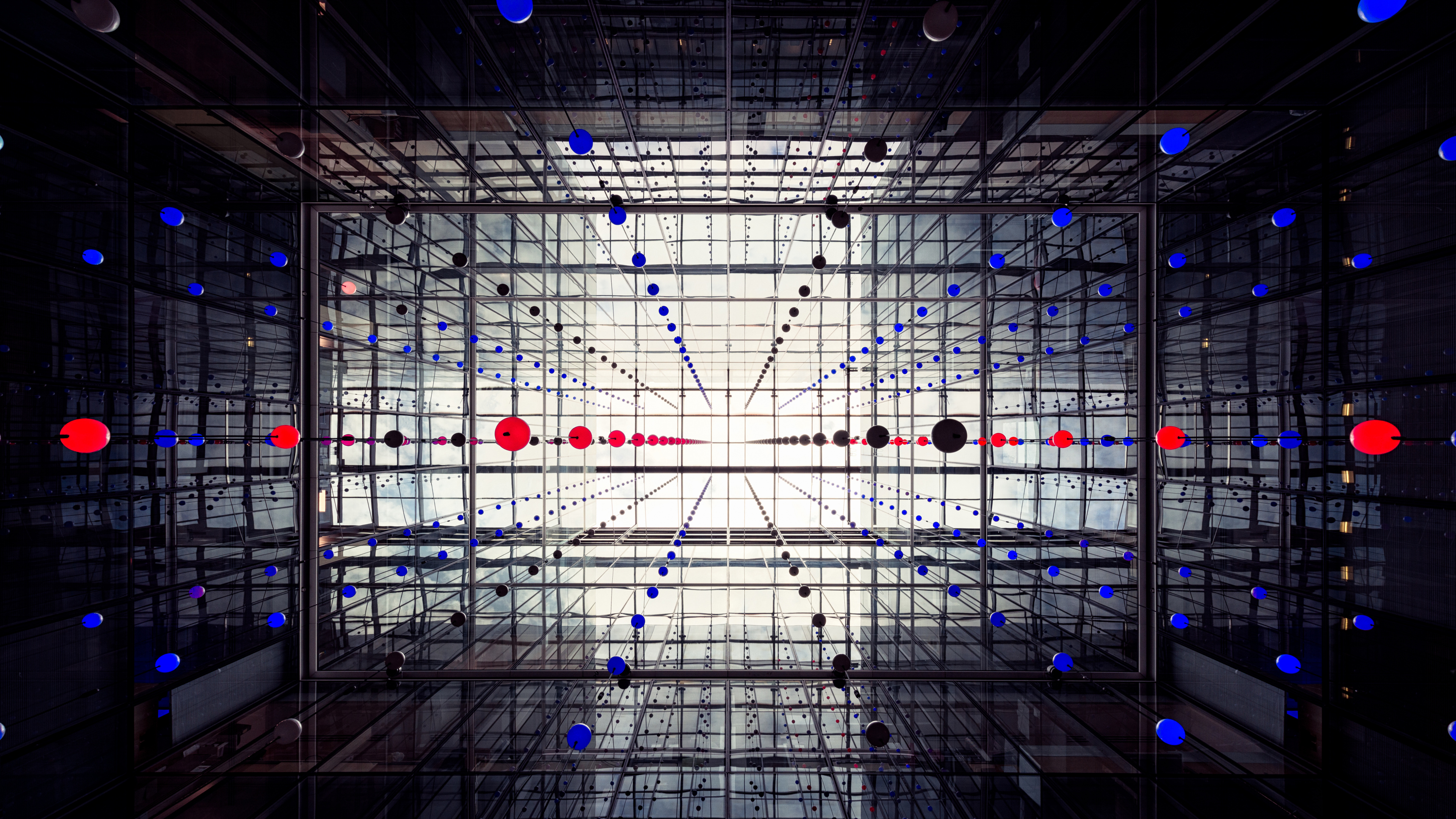 Обои ночь, абстрактное искусство, свет, этап, освещение в разрешении 3840x2160