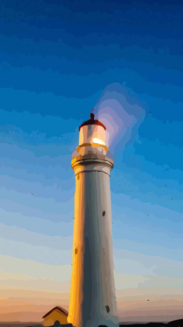 Обои Маяк, вышка, атмосфера, Сигнальная башня, Янтарь в разрешении 720x1280