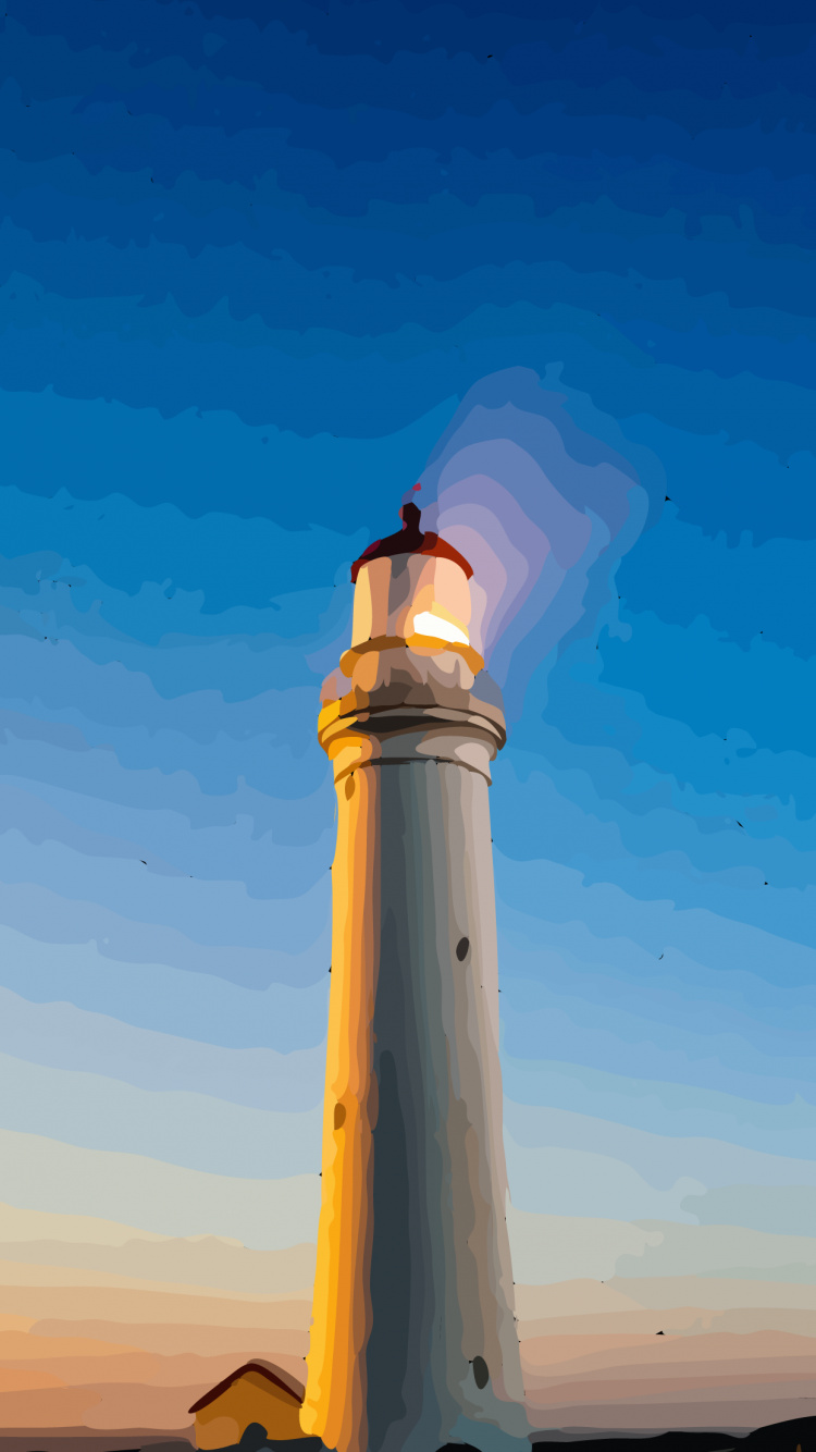 Обои Маяк, вышка, атмосфера, Сигнальная башня, Янтарь в разрешении 750x1334