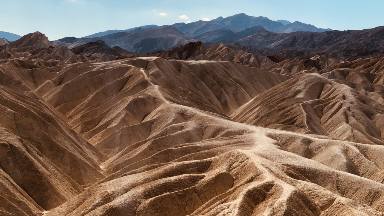 Обои Вади, национальный парк, бесплодные земли, долина смерти, национальный парк бедленд в разрешении 1280x720