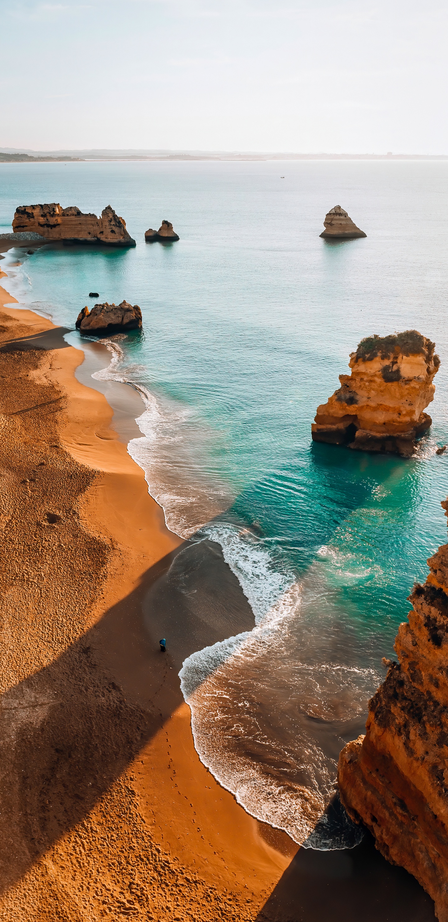 Обои пейзаж, пейзажная живопись, живопись, вода, гидроресурсы в разрешении 1440x2960