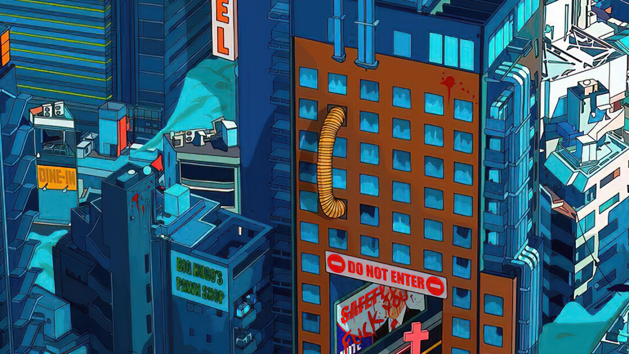 Обои небоскреб, здание, архитектура, синий, вышка в разрешении 1280x720